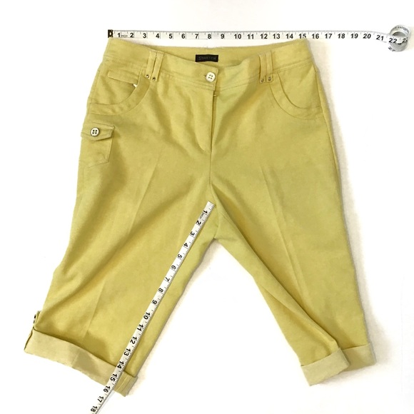 Click Collection TLC Canary Yellow Bermuda Shorts - Picture 7 of 9